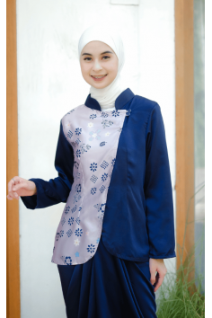 Baju Atasan kebaya Modern Azzura Navy